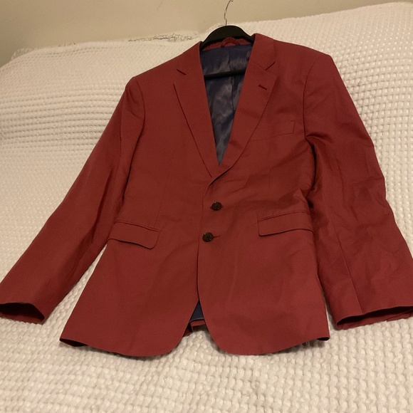 Alton Lane Black Label Raspberry Fitted Suit Coat - Picture 8 of 16
